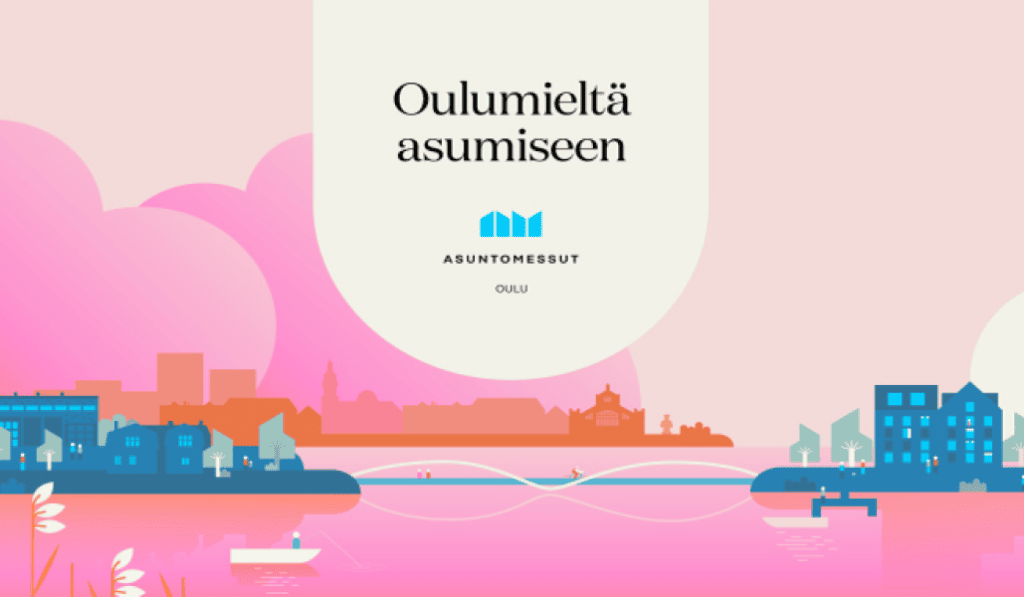 Oulun asuntomessujen tunnuskuva.